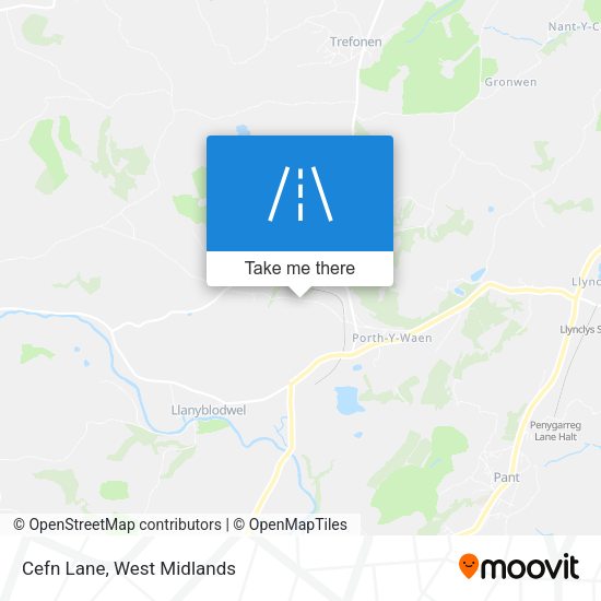 Cefn Lane map