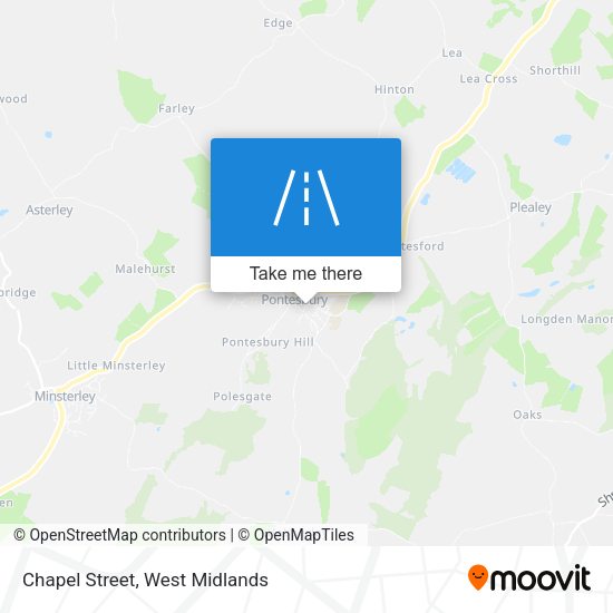 Chapel Street map