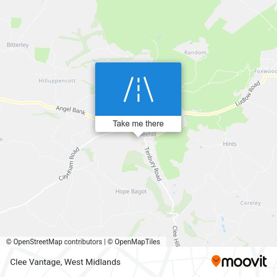 Clee Vantage map