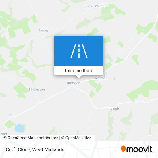 Croft Close map
