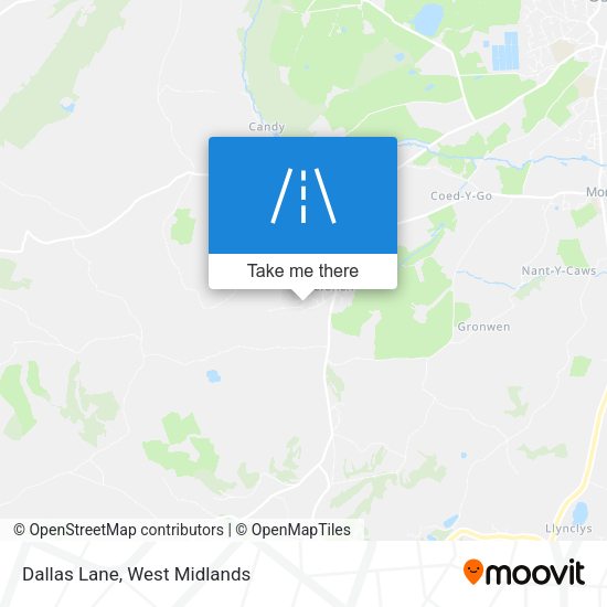 Dallas Lane map