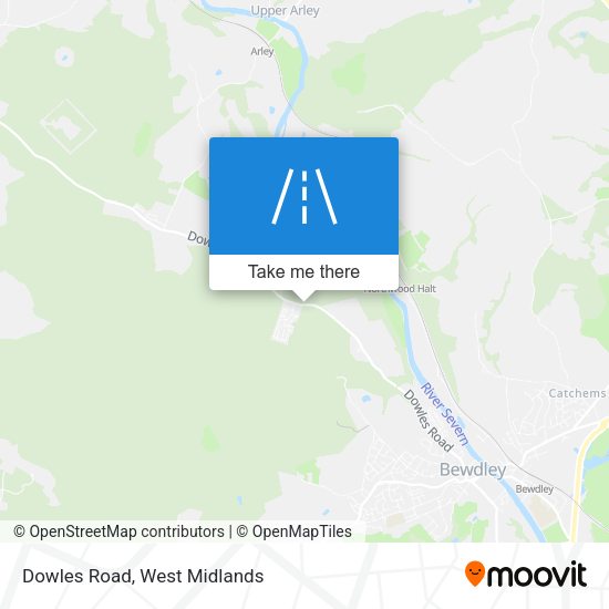 Dowles Road map