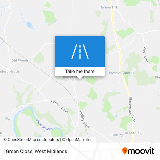 Green Close map
