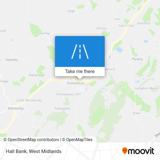 Hall Bank map