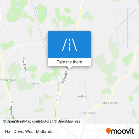 Hall Drive map