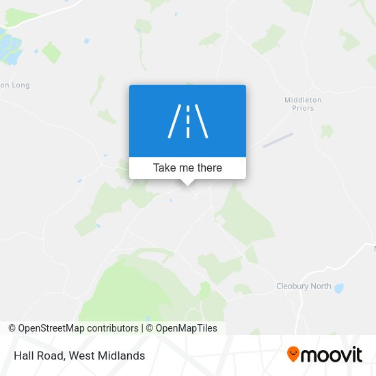Hall Road map