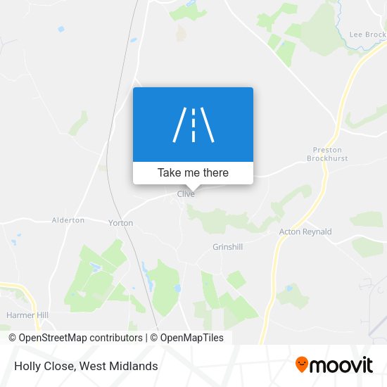 Holly Close map