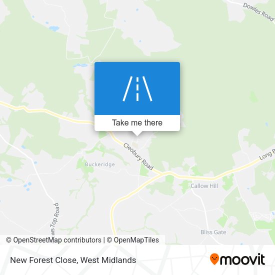 New Forest Close map