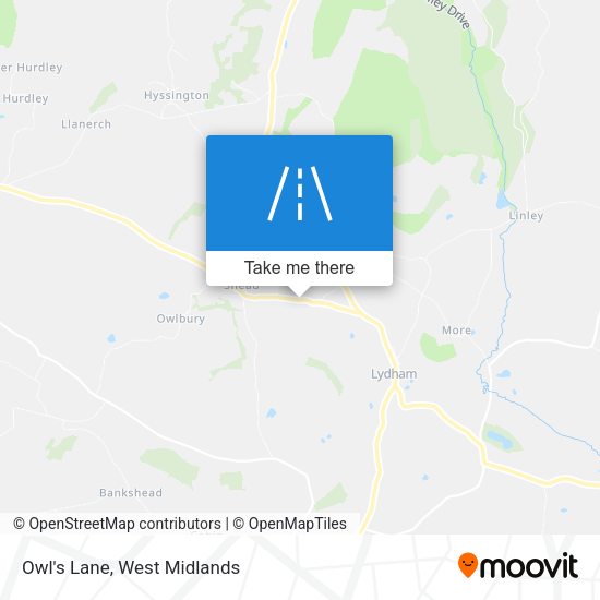 Owl's Lane map