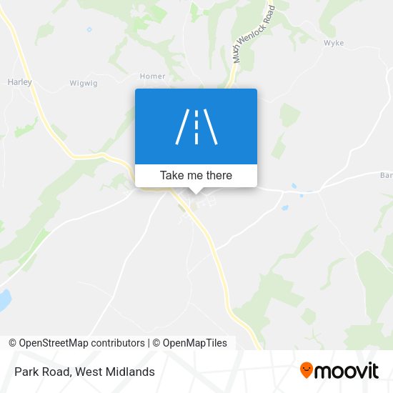 Park Road map
