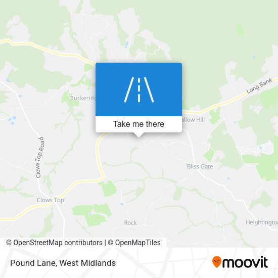Pound Lane map