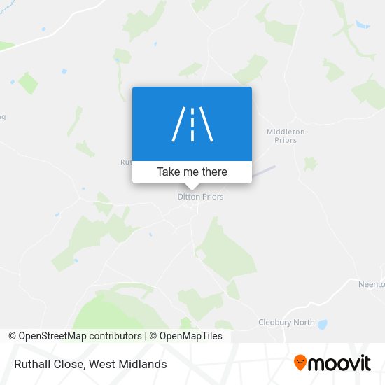 Ruthall Close map