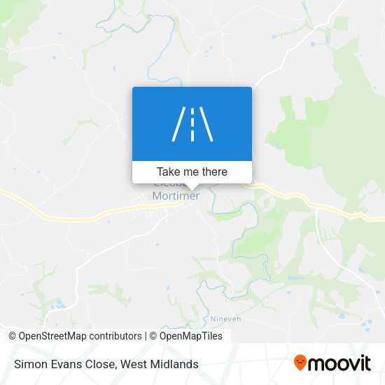 Simon Evans Close map