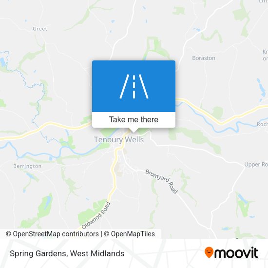 Spring Gardens map