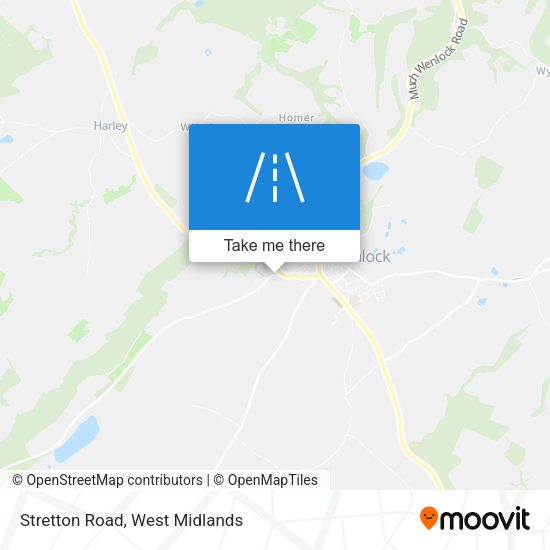 Stretton Road map