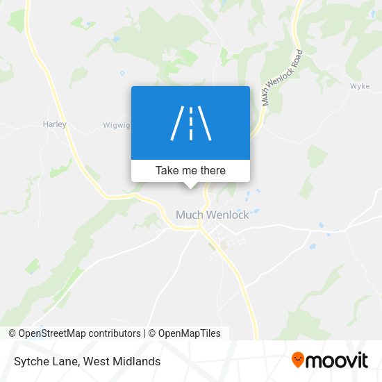 Sytche Lane map