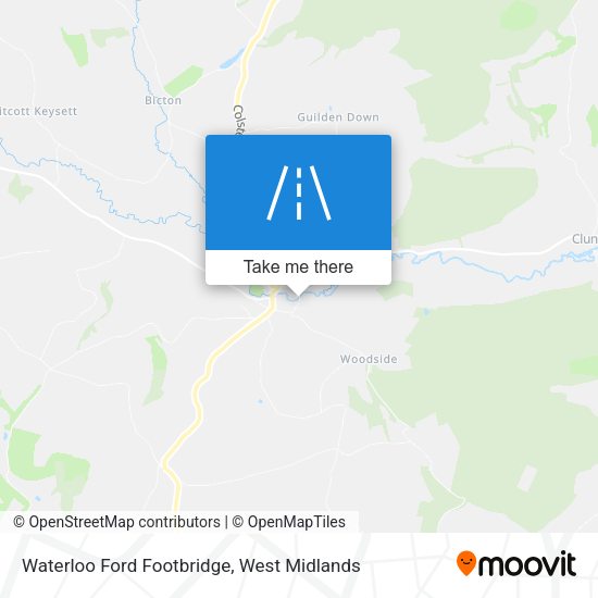 Waterloo Ford Footbridge map