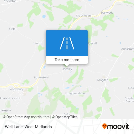 Well Lane map