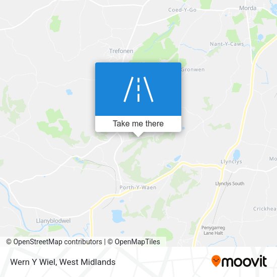 Wern Y Wiel map