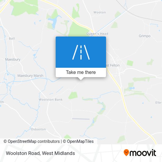 Woolston Road map