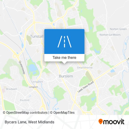 Bycars Lane map