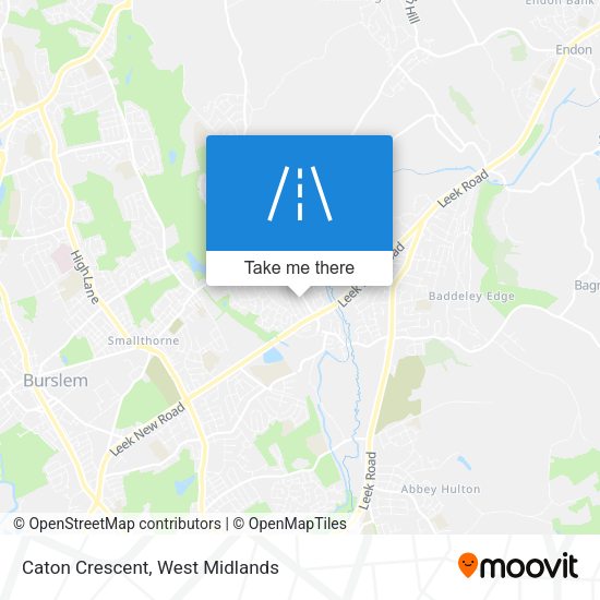 Caton Crescent map