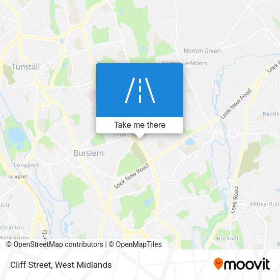 Cliff Street map