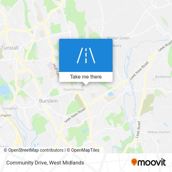 Community Drive map
