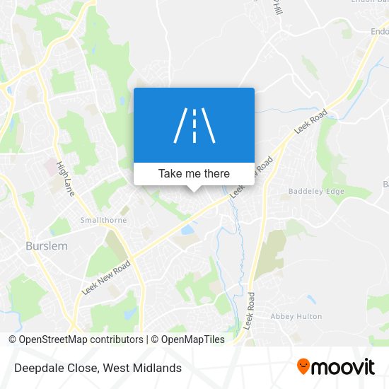 Deepdale Close map