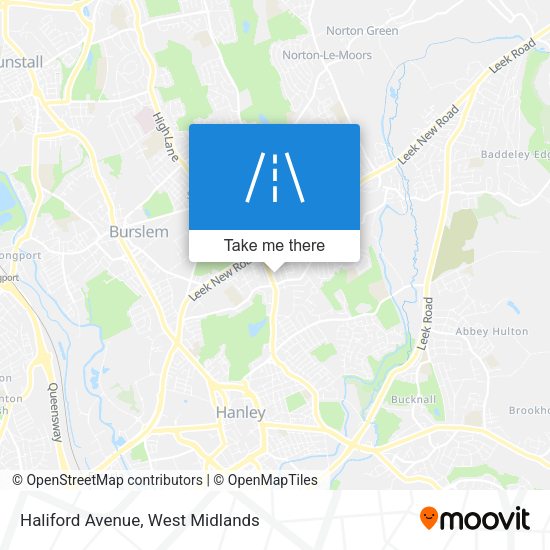 Haliford Avenue map