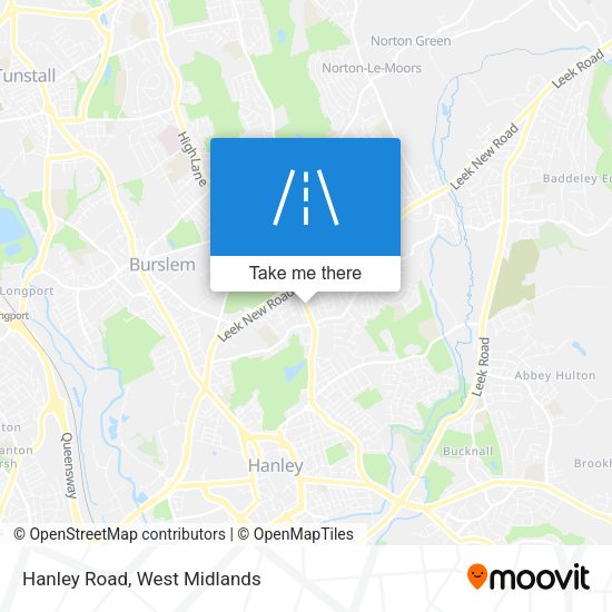 Hanley Road map