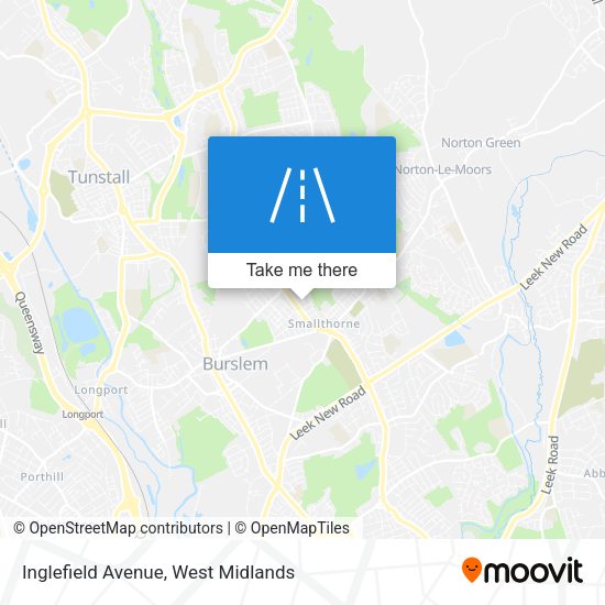 Inglefield Avenue map