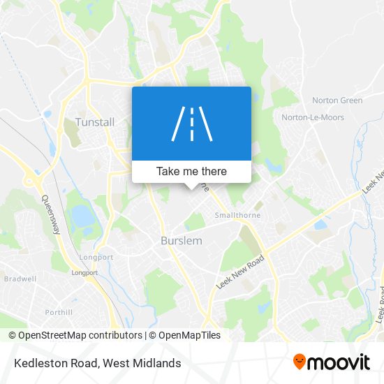 Kedleston Road map