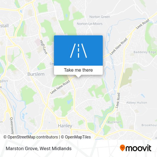 Marston Grove map