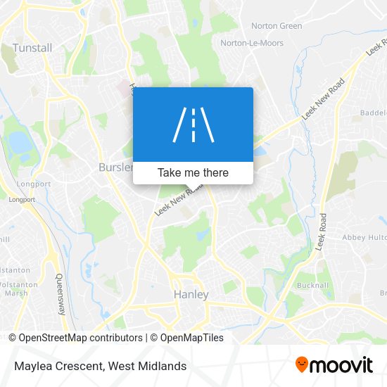 Maylea Crescent map