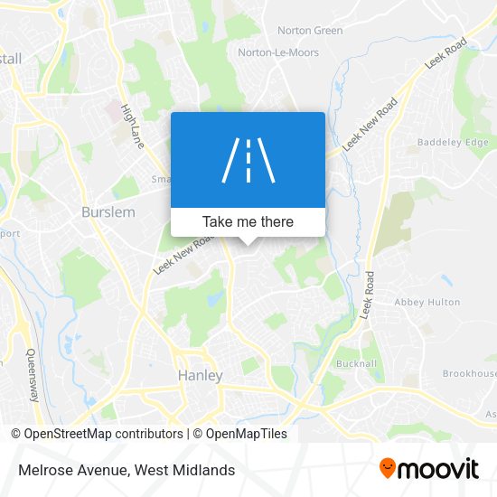 Melrose Avenue map