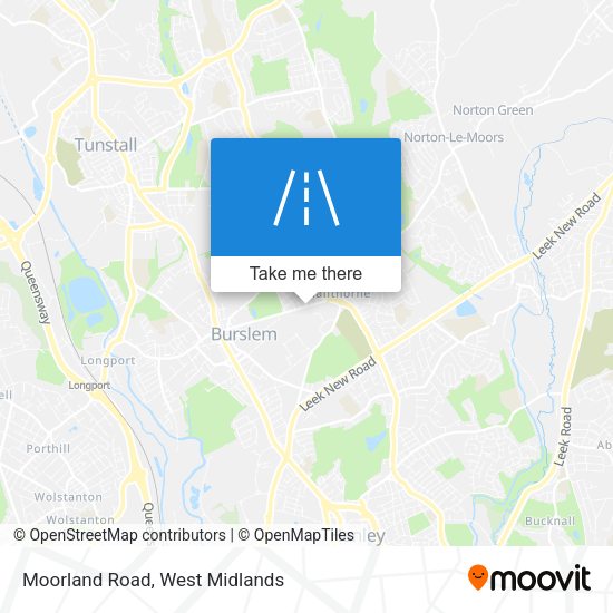 Moorland Road map
