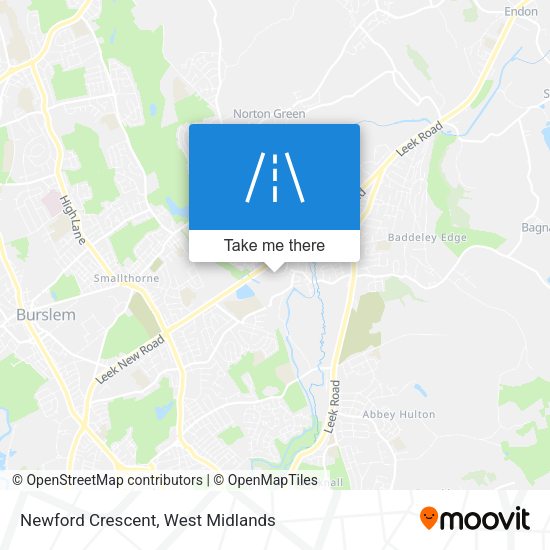 Newford Crescent map