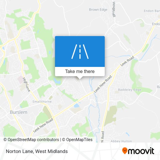 Norton Lane map