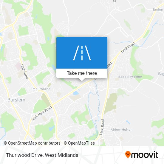 Thurlwood Drive map