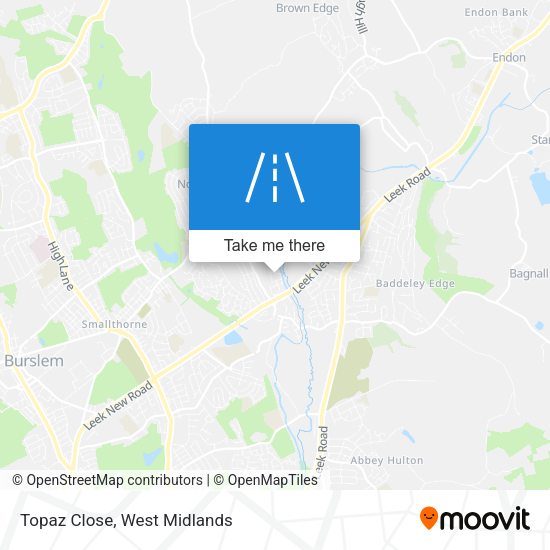 Topaz Close map