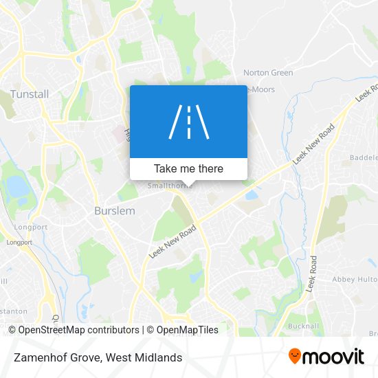 Zamenhof Grove map
