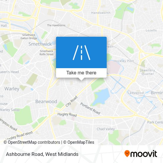 Ashbourne Road map