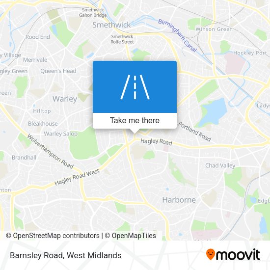 Barnsley Road map
