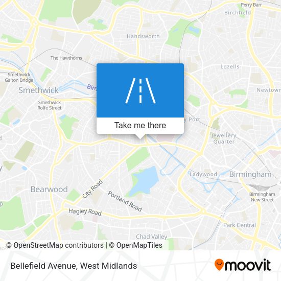 Bellefield Avenue map