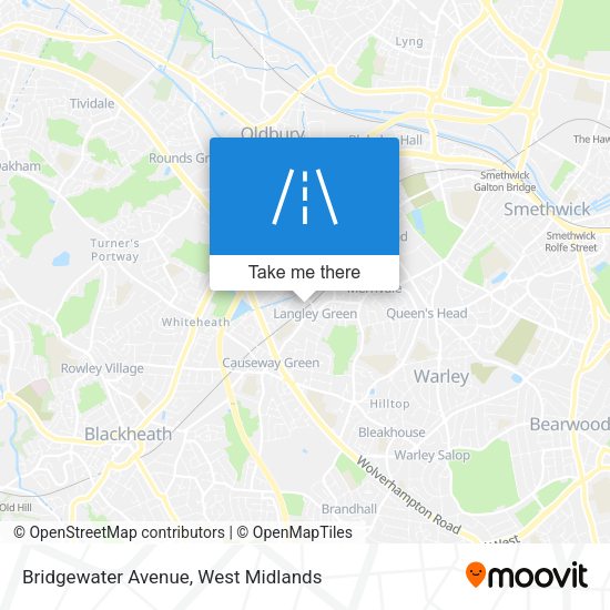 Bridgewater Avenue map