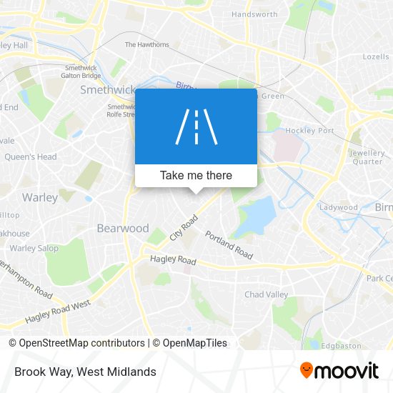 Brook Way map