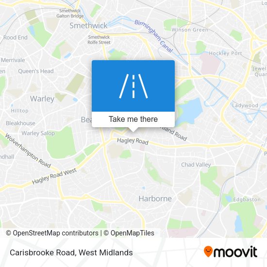 Carisbrooke Road map