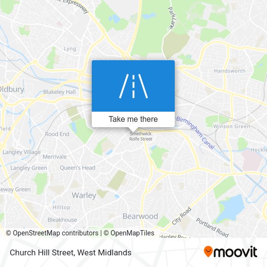 Church Hill Street map