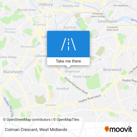 Colman Crescent map